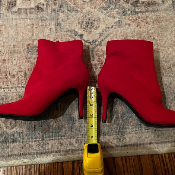 BP. Hollywood Red Heeled Booties. - Picture 3 of 3